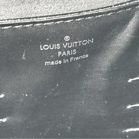 Vintage Louis Vuitton Epi Electric Pochette Lena Patent Leather Black Bag - Picture 5 of 6